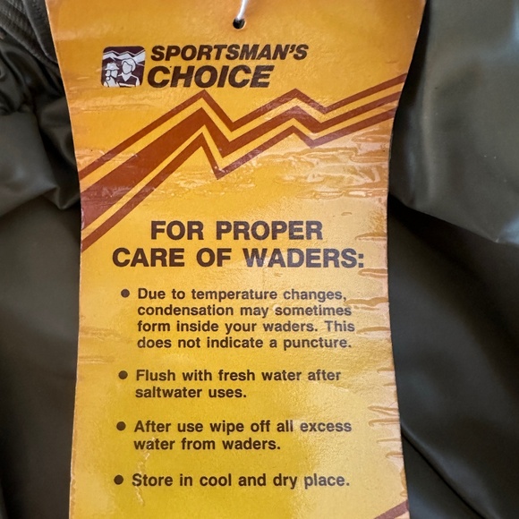 NWT Chest Wader Sportsman's Choice Vinyl Stocking Foot Size XL - Picture 10 of 10